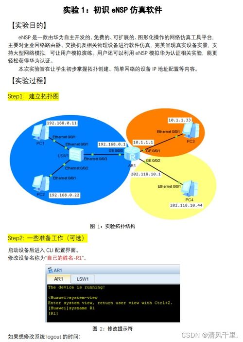 計算機網絡實驗 初識eNSP仿真軟件——開啟計算機軟件技術開發新視野